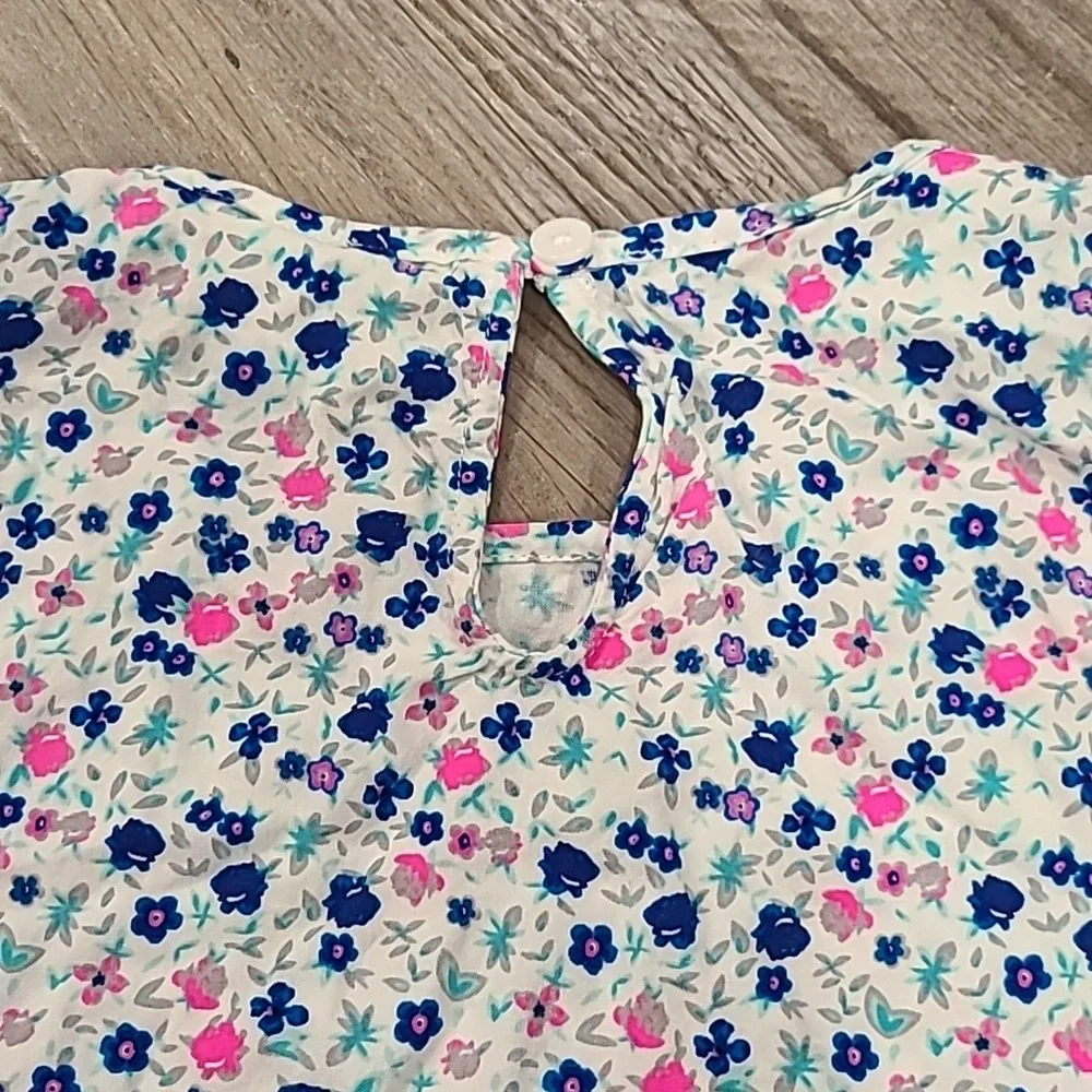 Justice/Crazy 8s Front Tie Floral Shirt with Matching Shorts Size 8